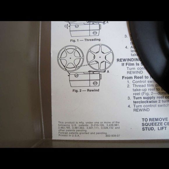 gaf 8mm Motion Picture Projector 2388 Mod 438-M2 25892 120V 60CY 3Amps Woodgrain - Picture 11 of 13